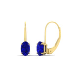 Load image into Gallery viewer, oval-sapphire-lever-back-2-ctw.-solitaire-earrings-in-yellow-gold-FDEAR9225OVGSABL-2.00CT-NL-YG

