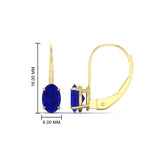 Load image into Gallery viewer, oval-sapphire-lever-back-2-ctw.-solitaire-earrings-in-yellow-gold-FDEAR9225OVGSABL-2.00CT-NL-YG
