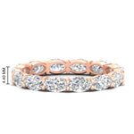 Load image into Gallery viewer, oval-shape-5-carat-sideways-diamond-wedding-band-in-rose-gold-FDEWB8425OV-5.00CT-NL-RG-HW