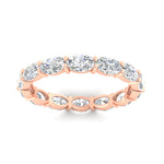 Load image into Gallery viewer, oval-shape-5-carat-sideways-diamond-wedding-band-in-rose-gold-FDEWB8425OVANGLE5-5.00CT-NL-RG