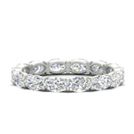 Load image into Gallery viewer, oval-shape-5-carat-sideways-diamond-wedding-band-in-white-gold-FDEWB8425OV-5.00CT-NL-WG