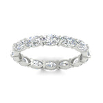 Load image into Gallery viewer, oval-shape-5-carat-sideways-diamond-wedding-band-in-white-gold-FDEWB8425OVANGLE5-5.00CT-NL-WG