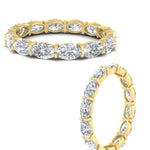 Load image into Gallery viewer, oval-shape-5-carat-sideways-diamond-wedding-band-in-yellow-gold-FDEWB8425OVANGLE3-5.00CT-NL-YG