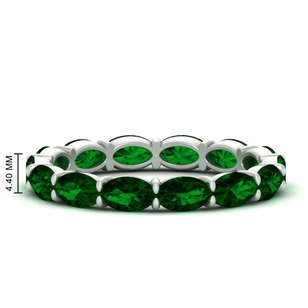 oval-shape-5-carat-sideways-emerald-wedding-band-in-white-gold-FDEWB8425OVGEMGR-5.00CT-NL-WG-HW