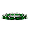 Load image into Gallery viewer, oval-shape-5-carat-sideways-emerald-wedding-band-in-white-gold-FDEWB8425OVGEMGR-5.00CT-NL-WG
