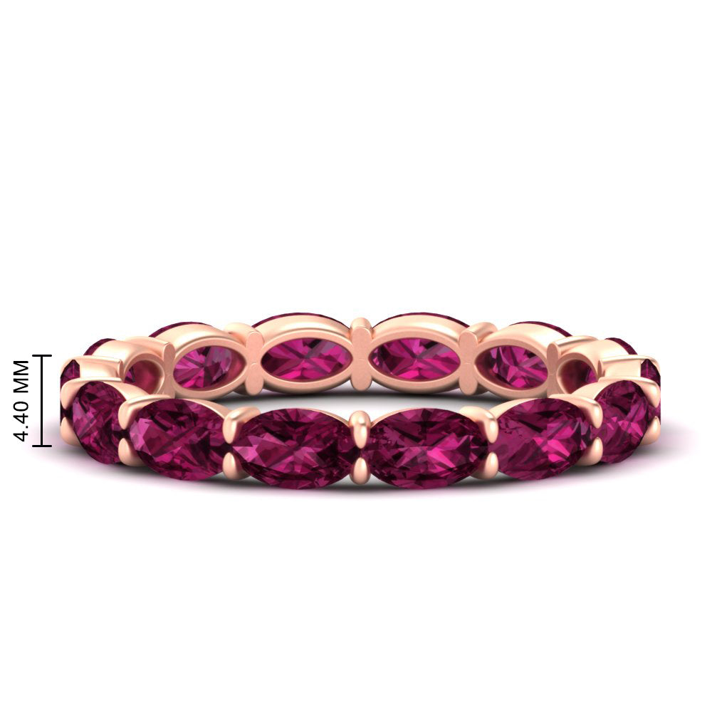 oval-shape-5-carat-sideways-pink-sapphire-wedding-band-in-rose-gold-FDEWB8425OVGSADRPI-5.00CT-NL-RG-HW