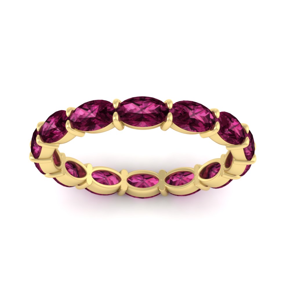 oval-shape-5-carat-sideways-pink-sapphire-wedding-band-in-yellow-gold-FDEWB8425OVGSADRPIANGLE5-5.00CT-NL-YG