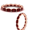 Load image into Gallery viewer, oval-shape-5-carat-sideways-ruby-wedding-band-in-rose-gold-FDEWB8425OVGRUDRANGLE3-5.00CT-NL-RG
