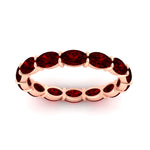 Load image into Gallery viewer, oval-shape-5-carat-sideways-ruby-wedding-band-in-rose-gold-FDEWB8425OVGRUDRANGLE5-5.00CT-NL-RG