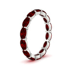 Load image into Gallery viewer, oval-shape-5-carat-sideways-ruby-wedding-band-in-white-gold-FDEWB8425OVGRUDRANGLE2-5.00CT-NL-WG