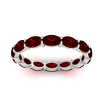 Load image into Gallery viewer, oval-shape-5-carat-sideways-ruby-wedding-band-in-white-gold-FDEWB8425OVGRUDRANGLE5-5.00CT-NL-WG