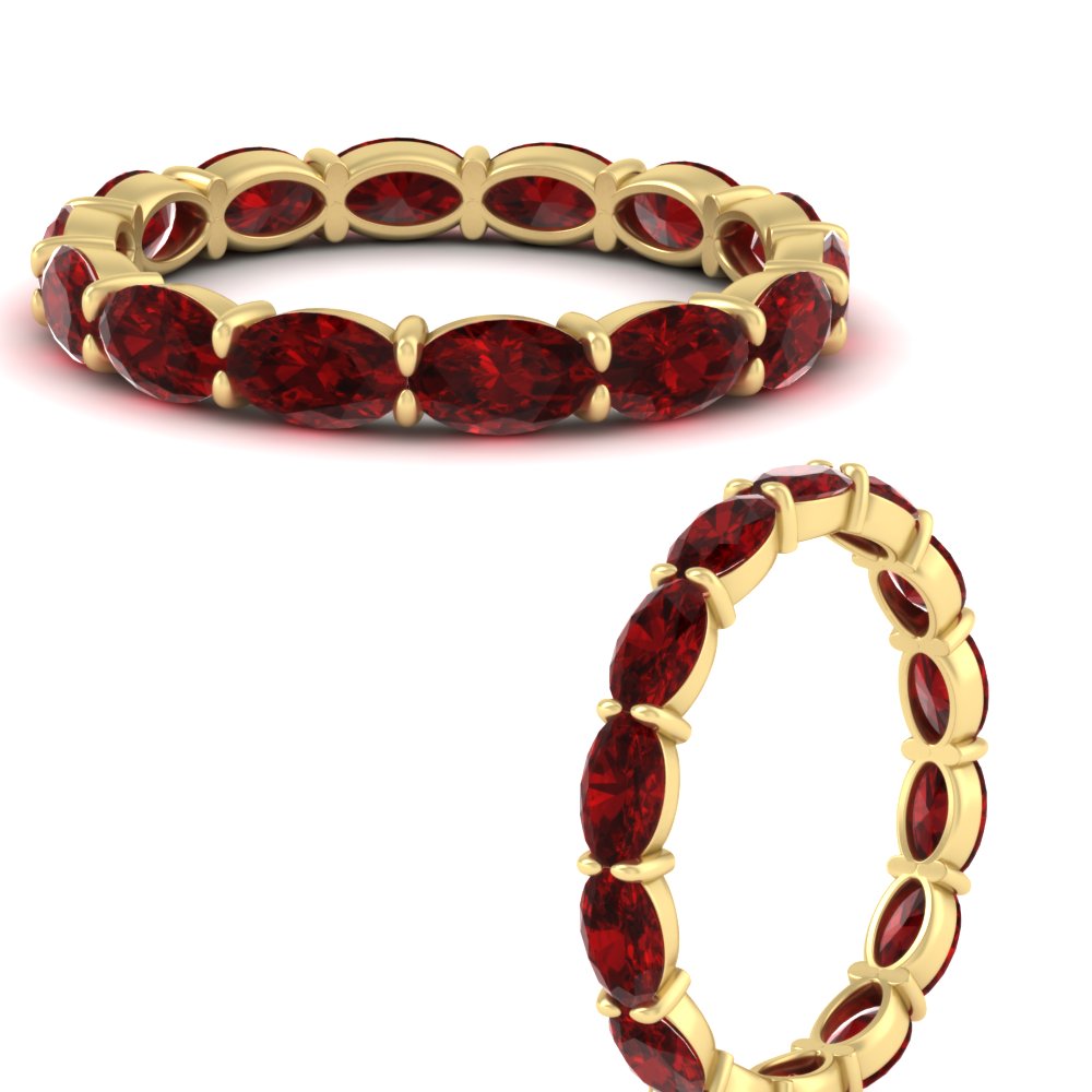 oval-shape-5-carat-sideways-ruby-wedding-band-in-yellow-gold-FDEWB8425OVGRUDRANGLE3-5.00CT-NL-YG