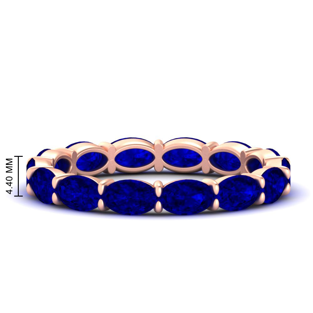 oval-shape-5-carat-sideways-sapphire-wedding-band-in-rose-gold-FDEWB8425OVGSABL-5.00CT-NL-RG-HW