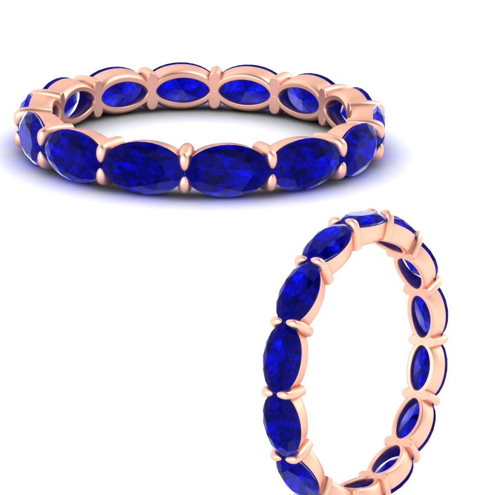 oval-shape-5-carat-sideways-sapphire-wedding-band-in-rose-gold-FDEWB8425OVGSABLANGLE3-5.00CT-NL-RG