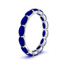 Load image into Gallery viewer, oval-shape-5-carat-sideways-sapphire-wedding-band-in-white-gold-FDEWB8425OVGSABLANGLE2-5.00CT-NL-WG