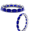 Load image into Gallery viewer, oval-shape-5-carat-sideways-sapphire-wedding-band-in-white-gold-FDEWB8425OVGSABLANGLE3-5.00CT-NL-WG