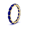 Load image into Gallery viewer, oval-shape-5-carat-sideways-sapphire-wedding-band-in-yellow-gold-FDEWB8425OVGSABLANGLE2-5.00CT-NL-YG