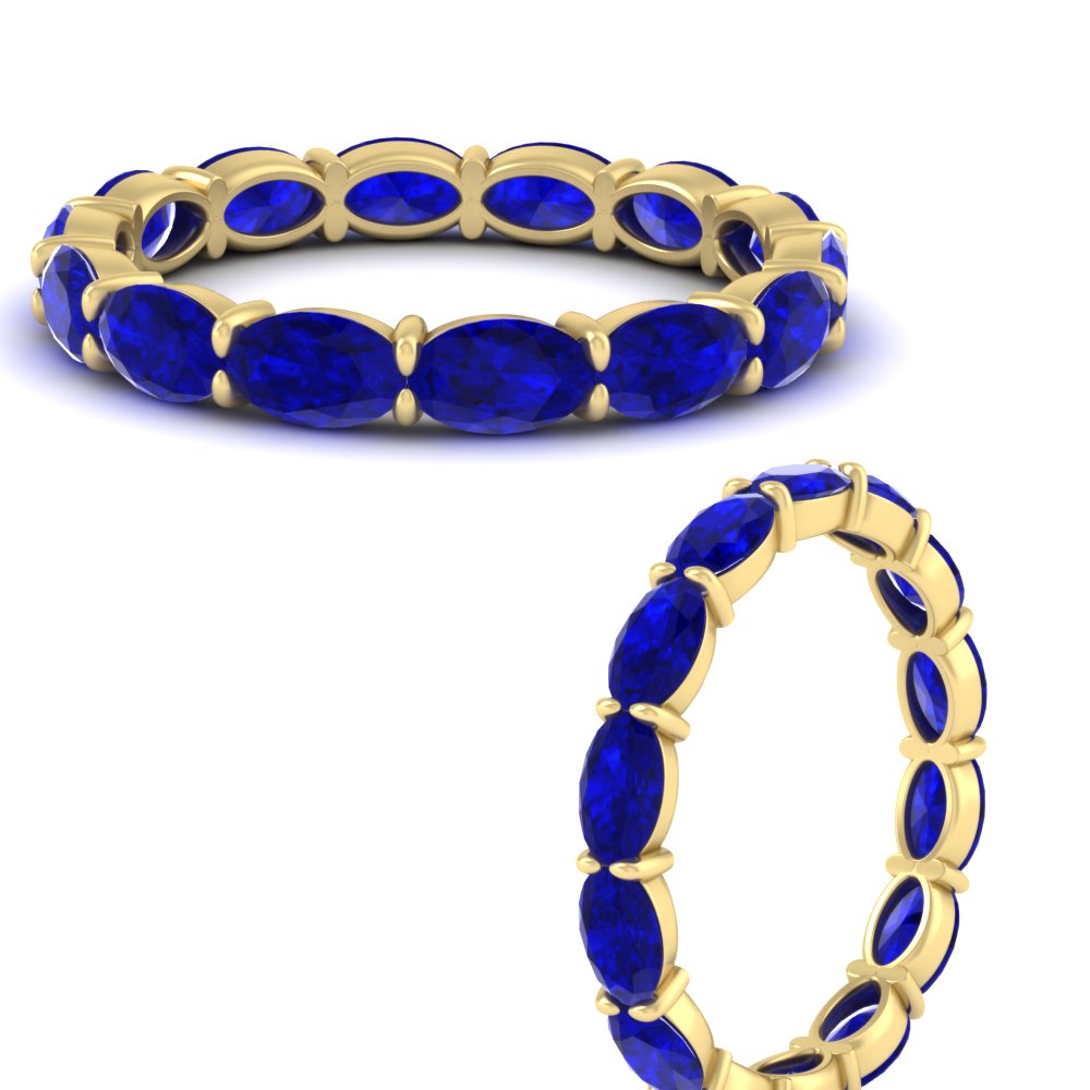 oval-shape-5-carat-sideways-sapphire-wedding-band-in-yellow-gold-FDEWB8425OVGSABLANGLE3-5.00CT-NL-YG