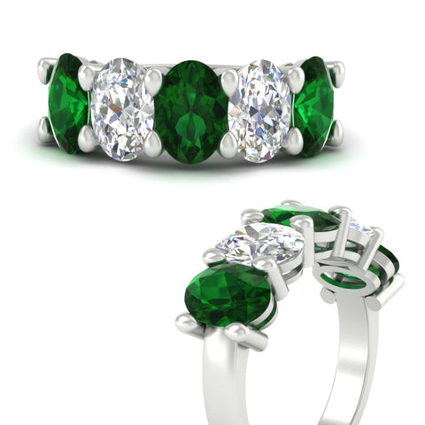 oval-shaped-5-stone-emerald-wedding-band-5-carat-in-white-gold-fdwb8008ovgemgrangle3-5.00ct-nl-wg.jpg