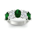 Thumbnail 48 - oval-shaped-5-stone-emerald-wedding-band-5-carat-in-white-gold-fdwb8008ovgemgrangle5-5.00ct-nl-wg.jpg