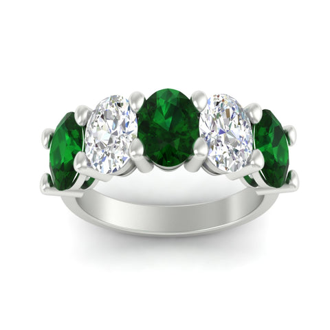 oval-shaped-5-stone-emerald-wedding-band-5-carat-in-white-gold-fdwb8008ovgemgrangle5-5.00ct-nl-wg.jpg