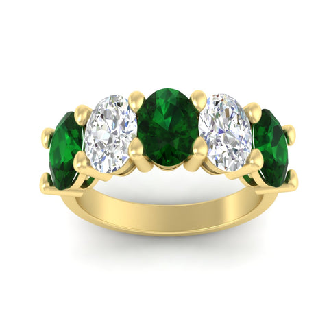 oval-shaped-5-stone-emerald-wedding-band-5-carat-in-yellow-gold-fdwb8008ovgemgrangle5-5.00ct-nl-yg.jpg