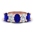 Thumbnail 6 - oval-shaped-5-stone-sapphire-wedding-band-5-carat-in-rose-gold-fdwb8008ovgsablsleep-5.00ct-nl-rg.jpg
