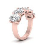 Load image into Gallery viewer, oval-shaped-5-stone-wedding-band-5-carat-in-rose-gold-FD8008OVB-5.00CT-NL-RG.jpg
