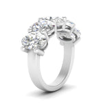 Load image into Gallery viewer, oval-shaped-5-stone-wedding-band-5-carat-in-white-gold-FD8008OVB-5.00CT-NL-WG.jpg
