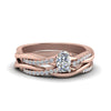 Load image into Gallery viewer, oval-shaped-Infinity-twist-diamond-matching-bridal-set-in-14K-rose-gold-FD8253OV-NL-RG