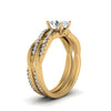 Load image into Gallery viewer, oval-shaped-Infinity-twist-diamond-matching-bridal-set-in-14K-yellow-gold-FD8253OV-NL-YG