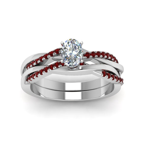 oval-shaped-Infinity-twist-diamond-matching-bridal-set-with-ruby-in-14K-white-gold-FD8253OVGRUDR-NL-WG