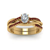 Load image into Gallery viewer, oval-shaped-Infinity-twist-diamond-matching-bridal-set-with-ruby-in-14K-yellow-gold-FD8253OVGRUDR-NL-YG