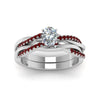 Load image into Gallery viewer, oval-shaped-Infinity-twist-diamond-matching-bridal-set-with-ruby-in-950-Platinum-FD8253OVGRUDR-NL-WG