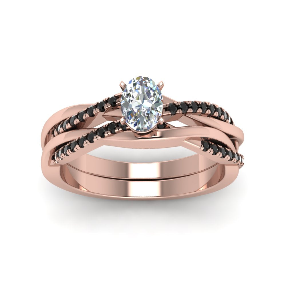 oval-shaped-Infinity-twist-matching-bridal-set-with-black-diamond-in-14K-rose-gold-FD8253OVGBLACK-NL-RG