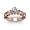 Load image into Gallery viewer, oval-shaped-antique-filigree-diamond-ring-in-14K-rose-gold-FDENS3543OVRANGLE5-NL-RG_bdd60af5-17d9-423b-9d13-30a6369e5a4a