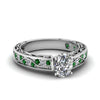 Load image into Gallery viewer, oval-shaped-antique-filigree-diamond-ring-with-emerald-in-950-platinum-FDENS3543OVRGEMGR-NL-WG_9271ae33-5315-4be4-a3b5-63f0bb4339dd