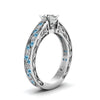 Load image into Gallery viewer, oval-shaped-antique-filigree-diamond-ring-with-ice-blue-topaz-in-14K-white-gold-FDENS3543OVRGICBLTOANGLE2-NL-WG_ec8fb826-96c2-429d-9b8b-897b3cd60efc