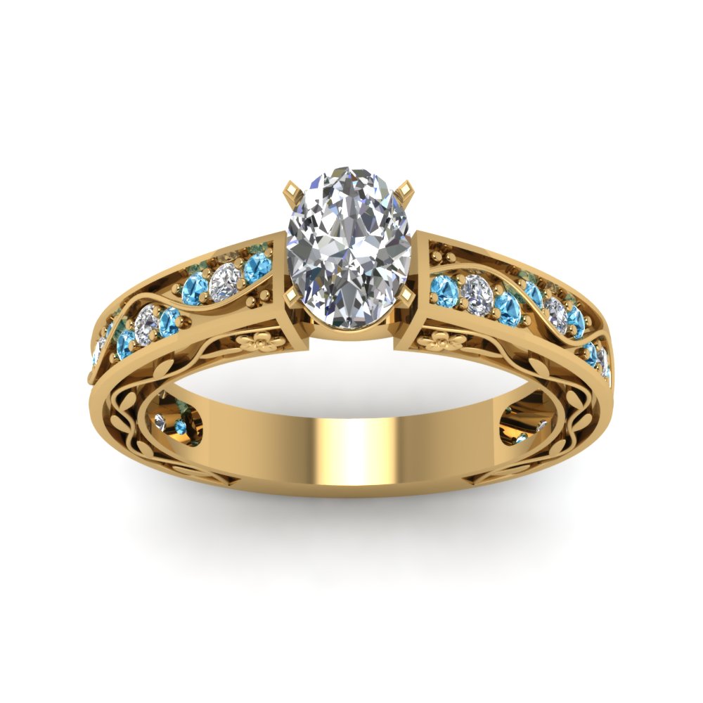 oval-shaped-antique-filigree-diamond-ring-with-ice-blue-topaz-in-14K-yellow-gold-FDENS3543OVRGICBLTOANGLE5-NL-YG