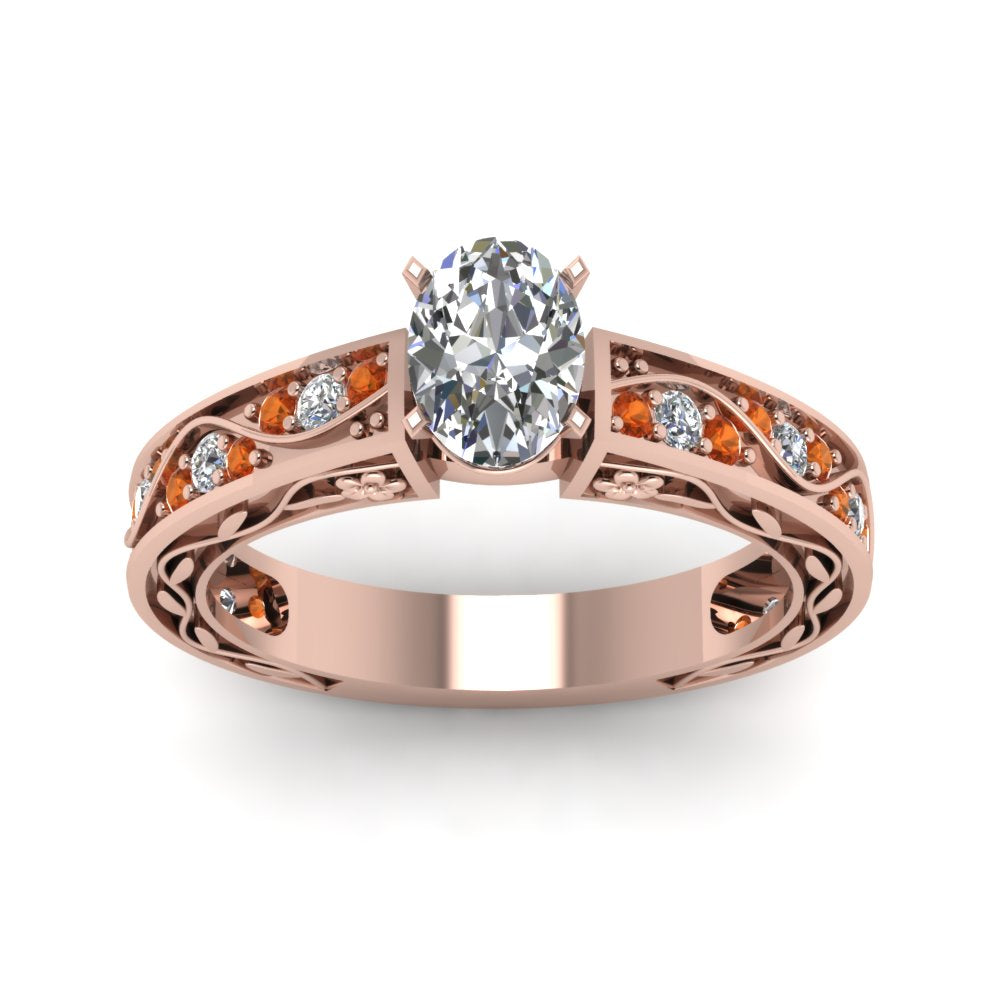 oval-shaped-antique-filigree-diamond-ring-with-orange-sapphire-in-14K-rose-gold-FDENS3543OVRGSAORANGLE5-NL-RG
