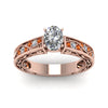 Load image into Gallery viewer, oval-shaped-antique-filigree-diamond-ring-with-orange-sapphire-in-14K-rose-gold-FDENS3543OVRGSAORANGLE5-NL-RG_e7330800-704b-4b38-b85d-06f5a6a2445a