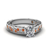 Load image into Gallery viewer, oval-shaped-antique-filigree-diamond-ring-with-orange-sapphire-in-950-platinum-FDENS3543OVRGSAOR-NL-WG_99626c1b-20ac-47e0-8f10-8486b004a21b