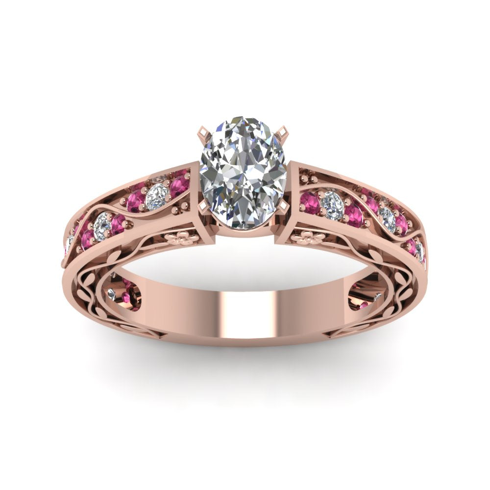 oval-shaped-antique-filigree-diamond-ring-with-pink-sapphire-in-14K-rose-gold-FDENS3543OVRGSADRPIANGLE5-NL-RG