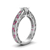 Load image into Gallery viewer, oval-shaped-antique-filigree-diamond-ring-with-pink-sapphire-in-950-platinum-FDENS3543OVRGSADRPIANGLE2-NL-WG_63f1c87d-ba8a-401f-b781-bb6f90450295