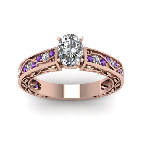 oval-shaped-antique-filigree-diamond-ring-with-violac-topaz-in-14K-rose-gold-FDENS3543OVRGVITOANGLE5-NL-RG