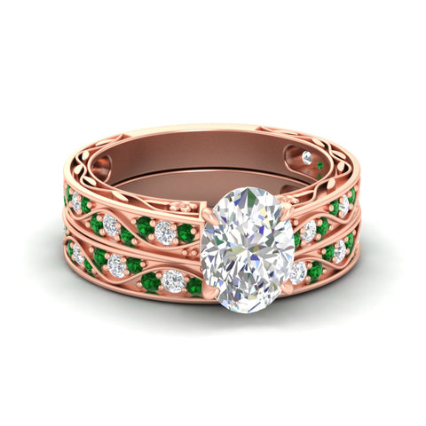 oval-shaped-antique-filigree-emerald-bridal-ring-set-in-rose-gold-fdens3543ovgemgrsleep-nl-rg.jpg