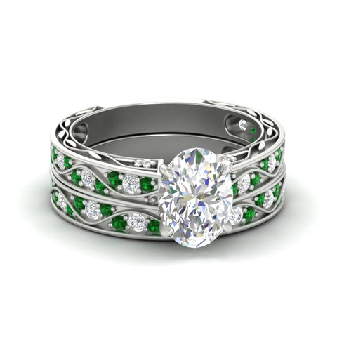 oval-shaped-antique-filigree-emerald-bridal-ring-set-in-white-gold-fdens3543ovgemgrsleep-nl-wg.jpg