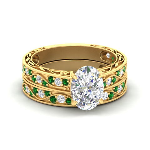 oval-shaped-antique-filigree-emerald-bridal-ring-set-in-yellow-gold-fdens3543ovgemgrsleep-nl-yg.jpg
