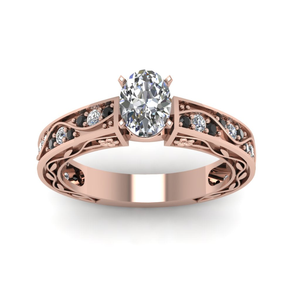 oval-shaped-antique-filigree-ring-with-black-diamond-in-14K-rose-gold-FDENS3543OVRGBLACKANGLE5-NL-RG