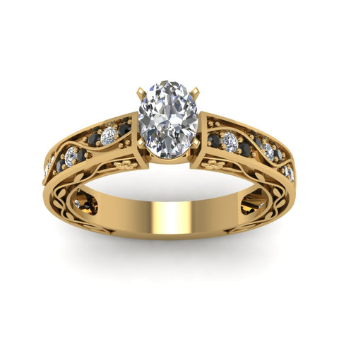 oval-shaped-antique-filigree-ring-with-black-diamond-in-14K-yellow-gold-FDENS3543OVRGBLACKANGLE5-NL-YG